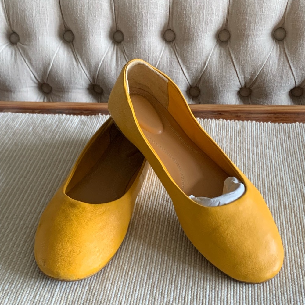 Hush Puppies Kendal Ballet Flats.  Gently used once.  Very comfortable.